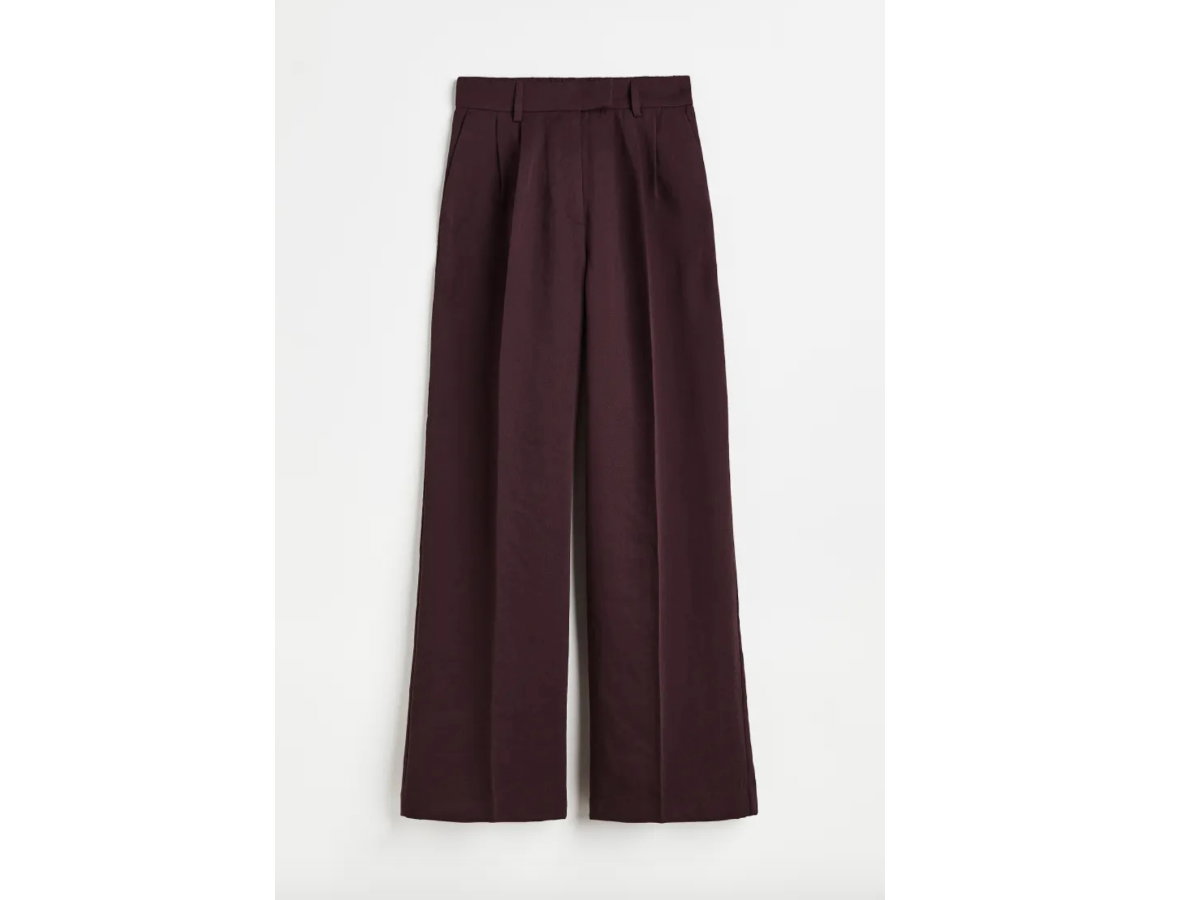 Twillhose aus Viskosemischung mit hoch geschnittenem Bund von H&M