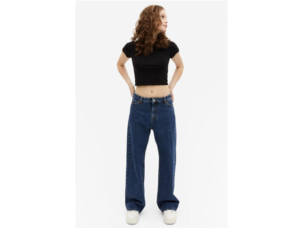 Baggy Jeans mit niedrigem Bund von Monki