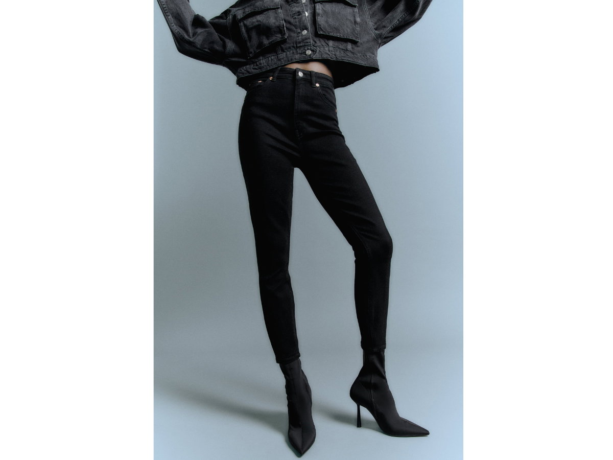 Skinny Jeans im Vintage-Look von Zara