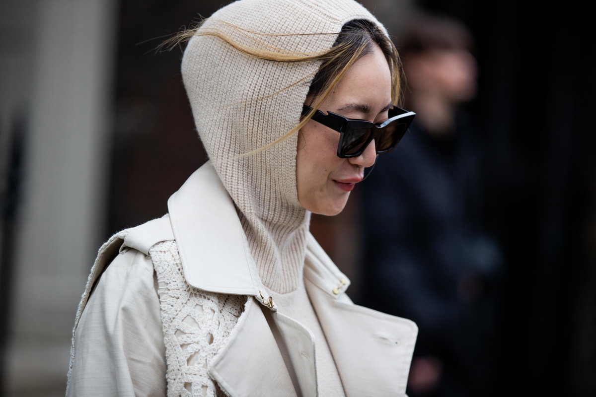 Balaklava Mütze in Beige