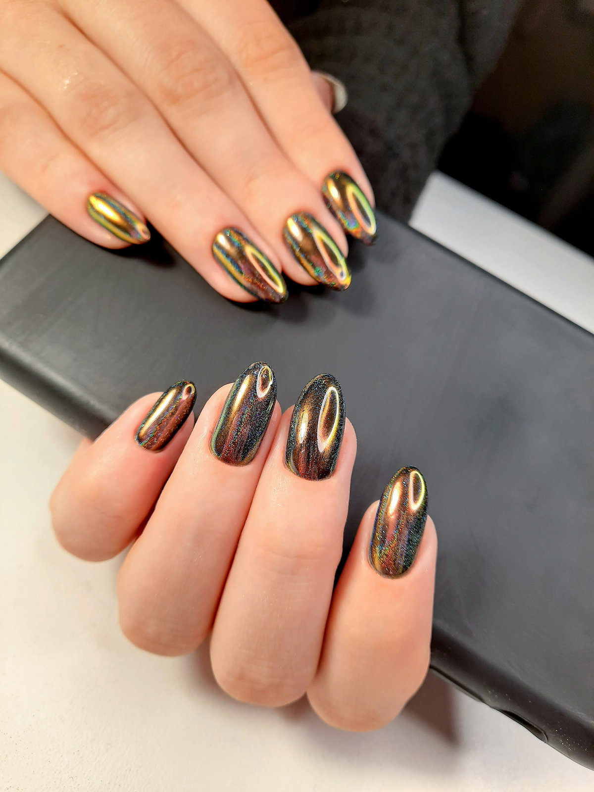 Fingernägel Chrome Nails
