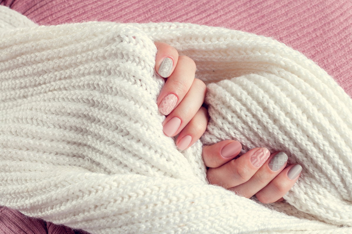 Nagel-Trend "Sweater Nails"