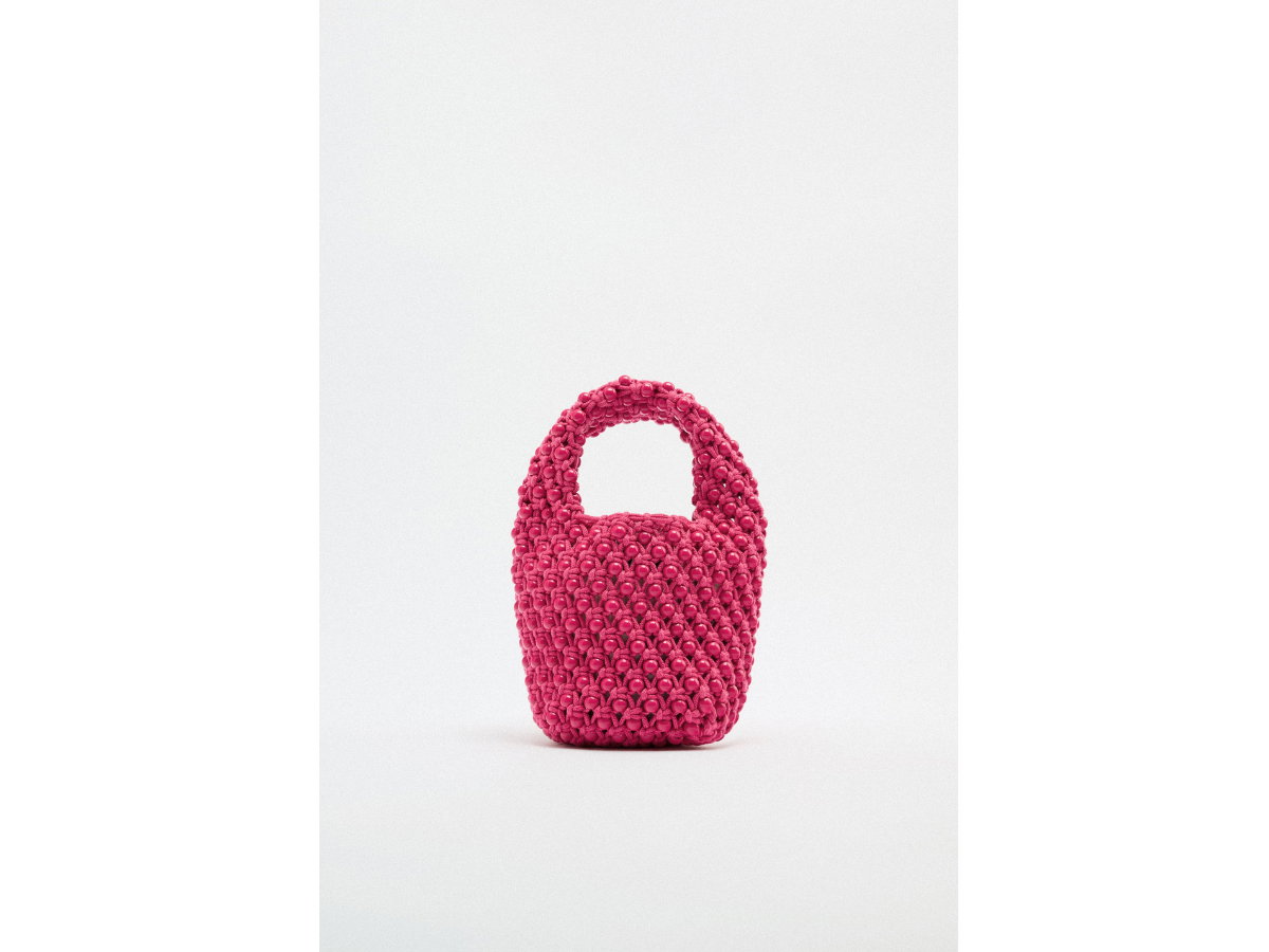 Gehäkelte Mini-Beuteltasche von Zara