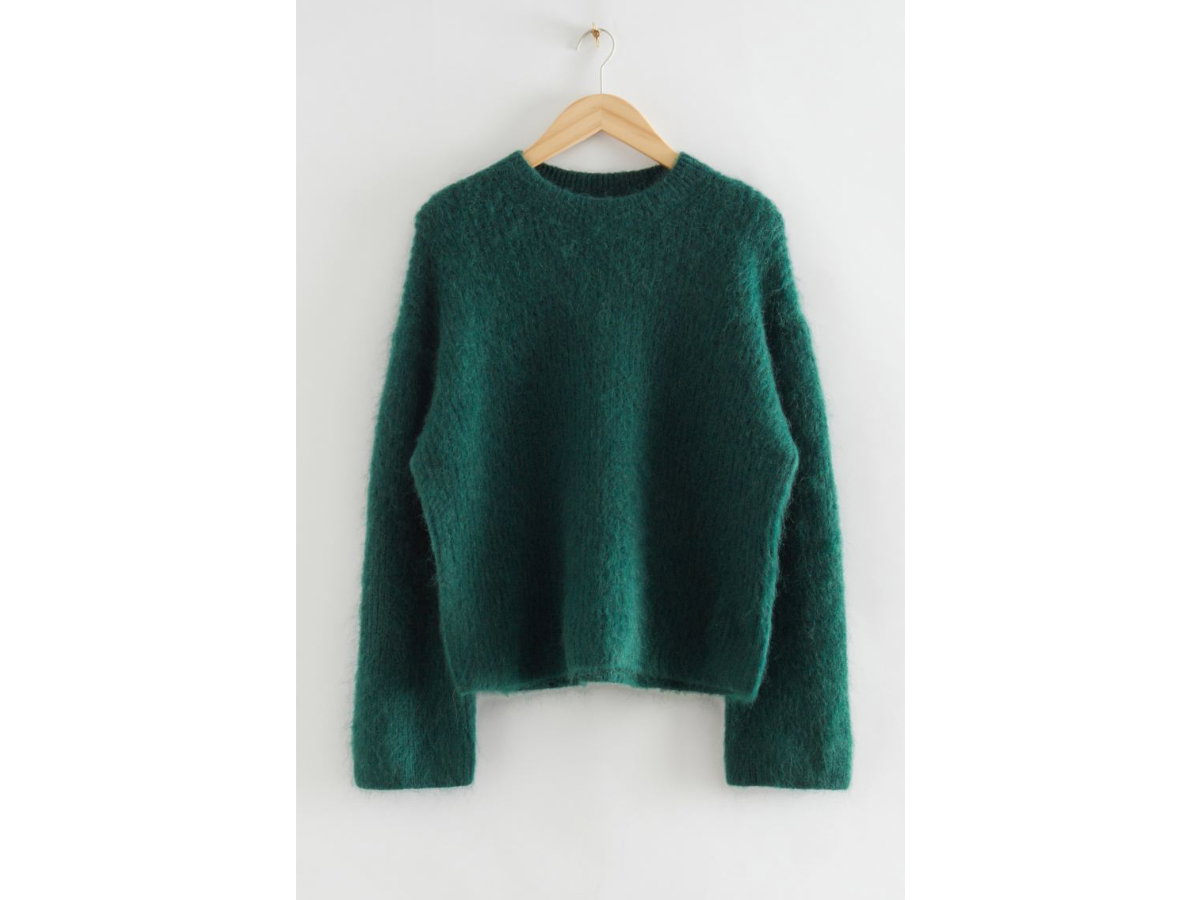 Mohairpullover mit skulpturierten Ärmeln von & Other Stories
