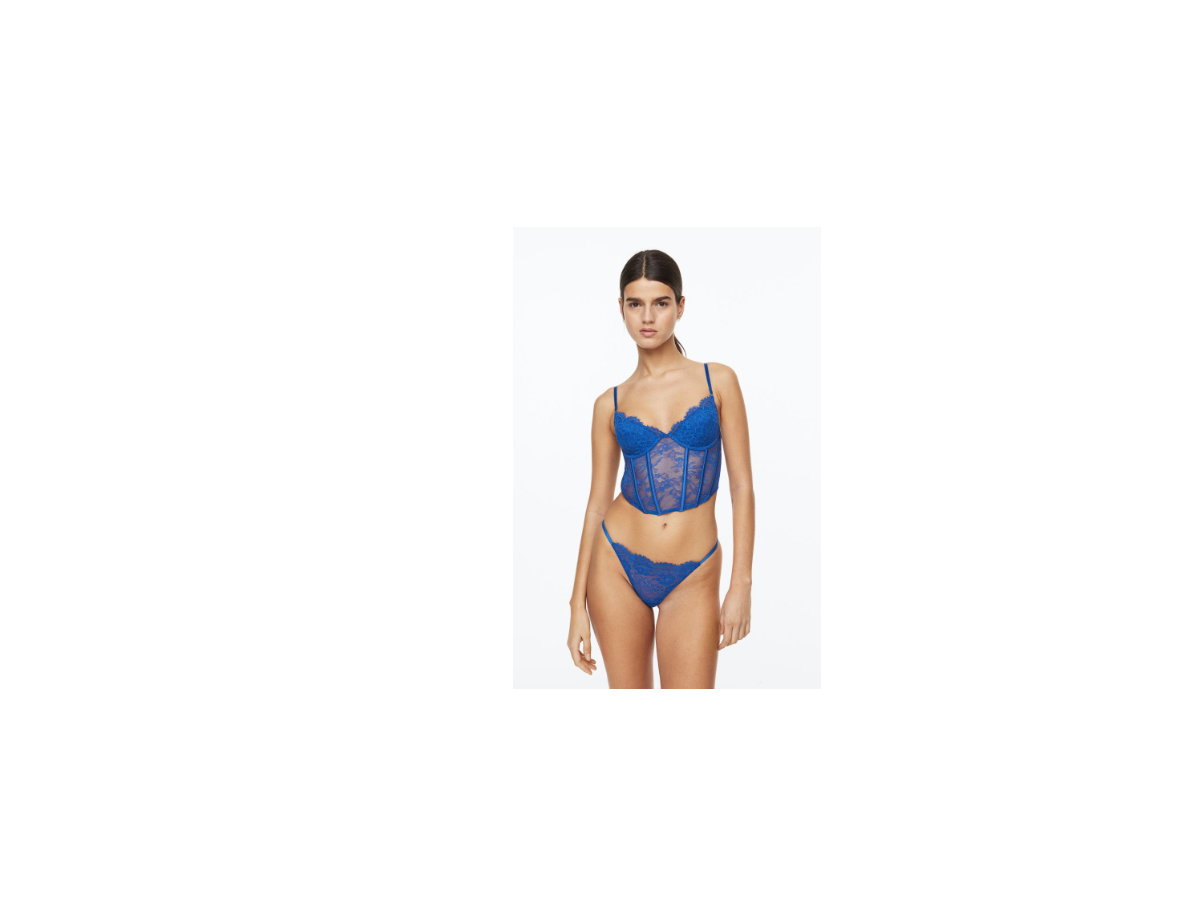 Blaues Bustier H&M