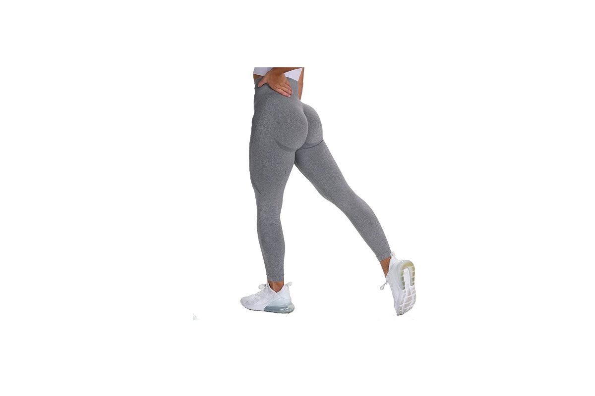 Graue Leggings