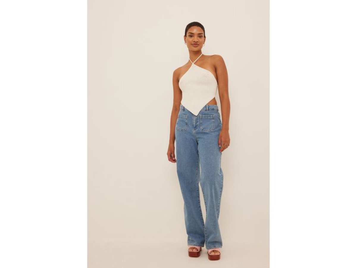 Front Pocket Straight Denim von NA-KD