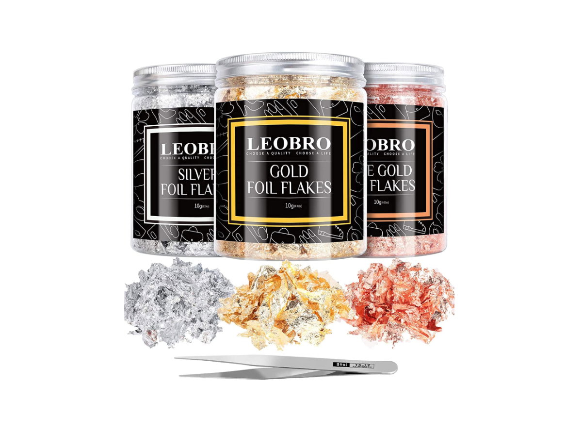 Goldfolie Flocken