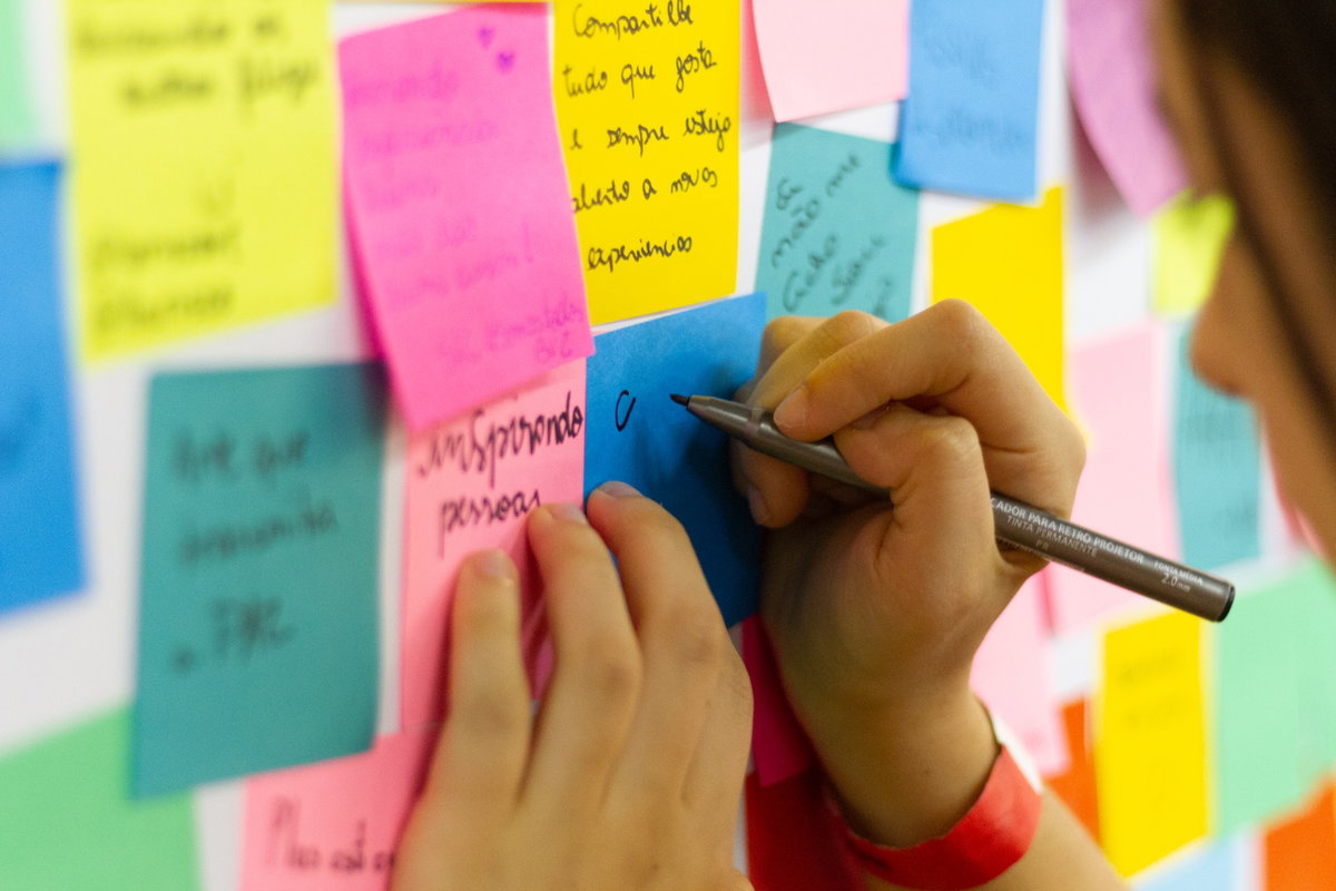 Bunte Post Its