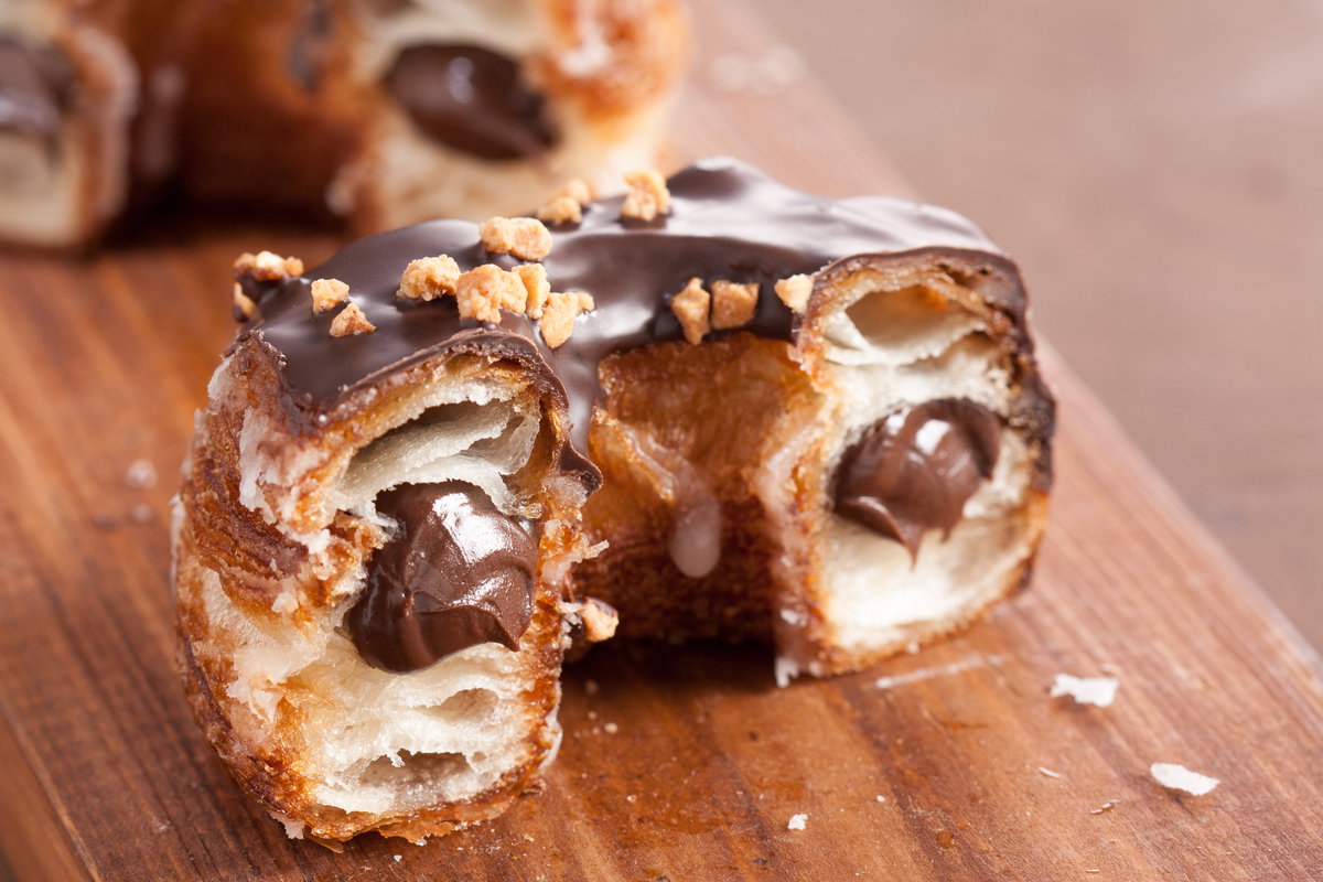 Cronut mit Schokolade