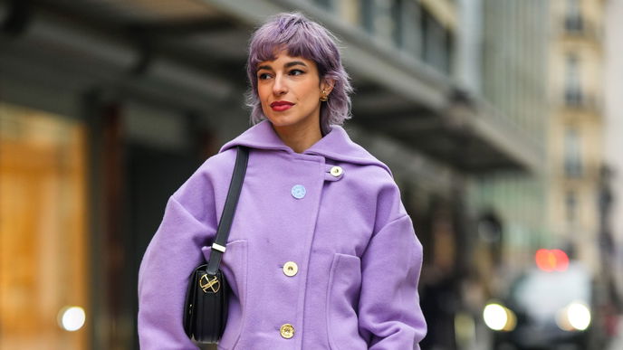 Wir sehen Lila! Diese Hose in "Digital Lavender" wandert direkt in unseren Einkaufswagen