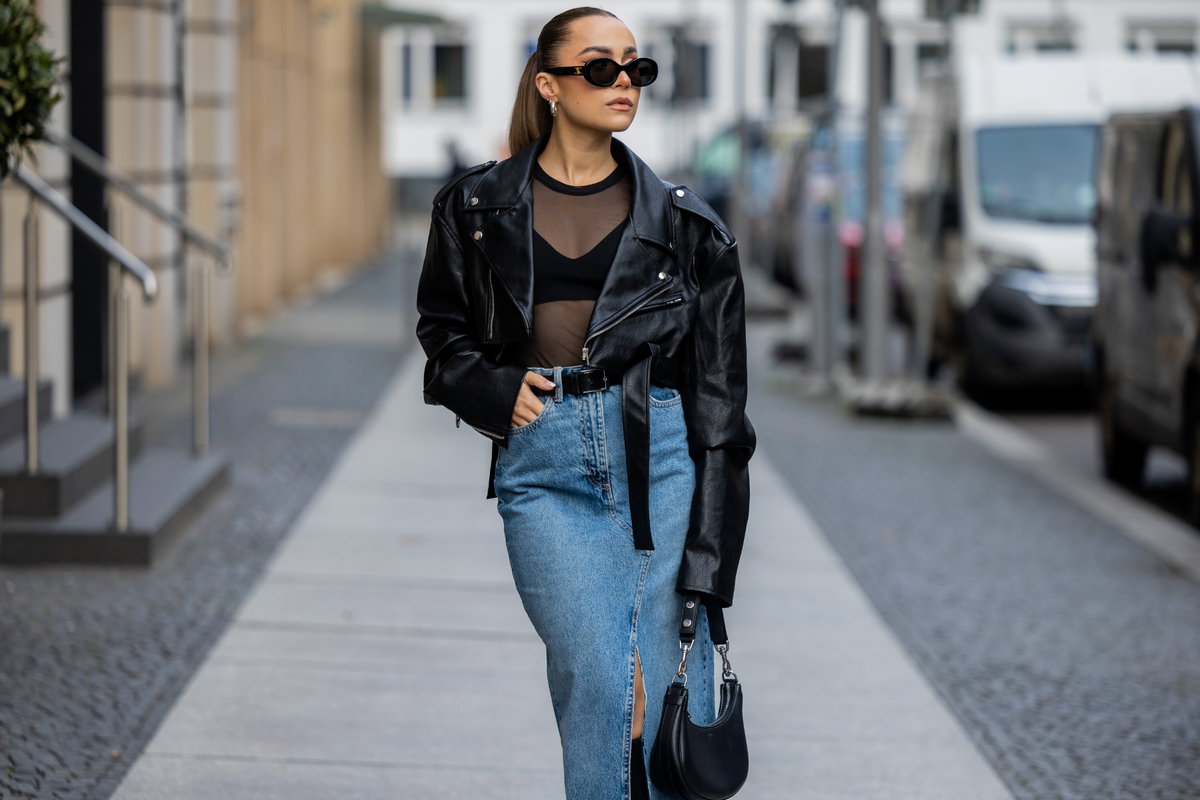 Maxirock aus Denim