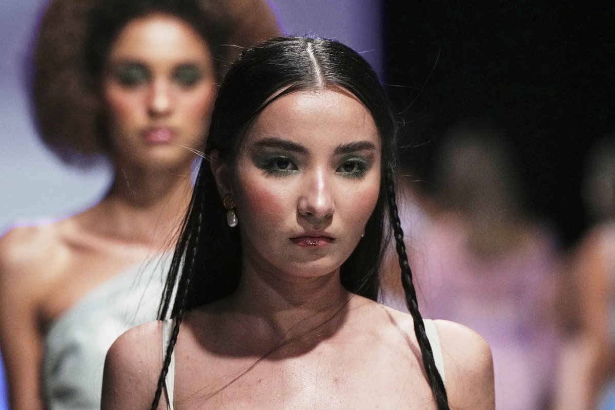Model mit Blush