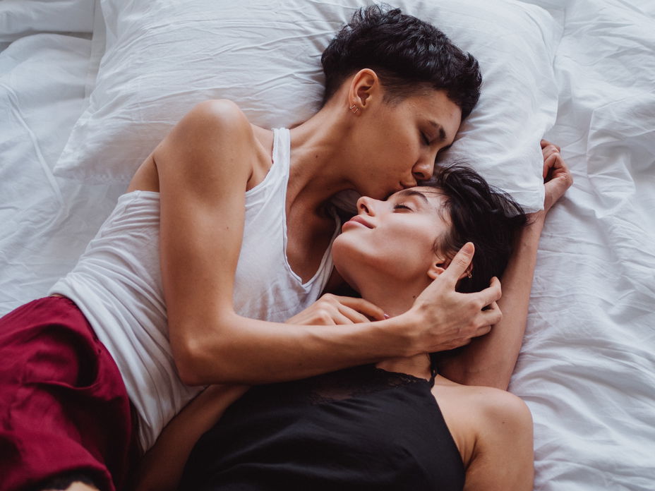 Pärchen im Bett