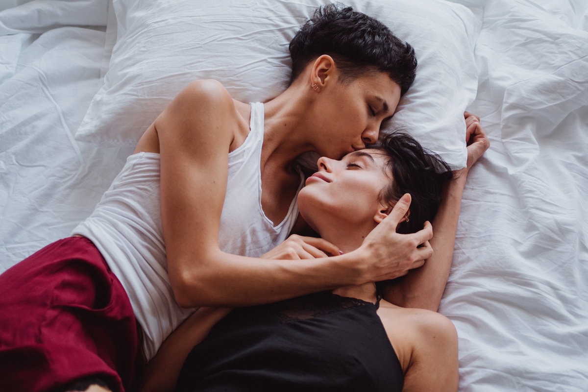 Pärchen im Bett