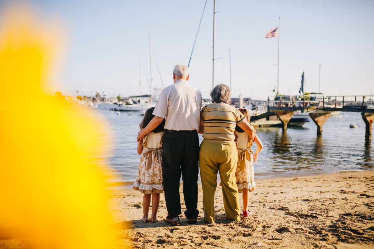 Familie am Strand