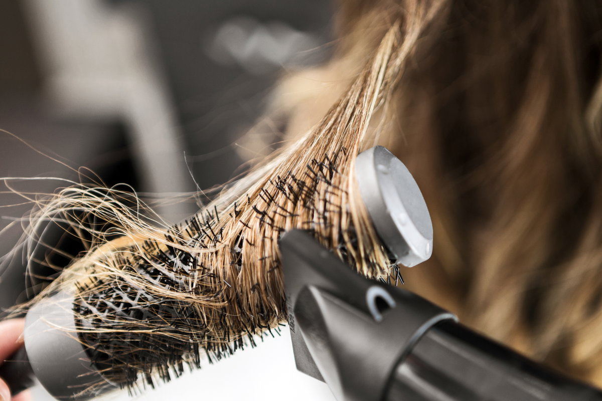 Haare föhnen