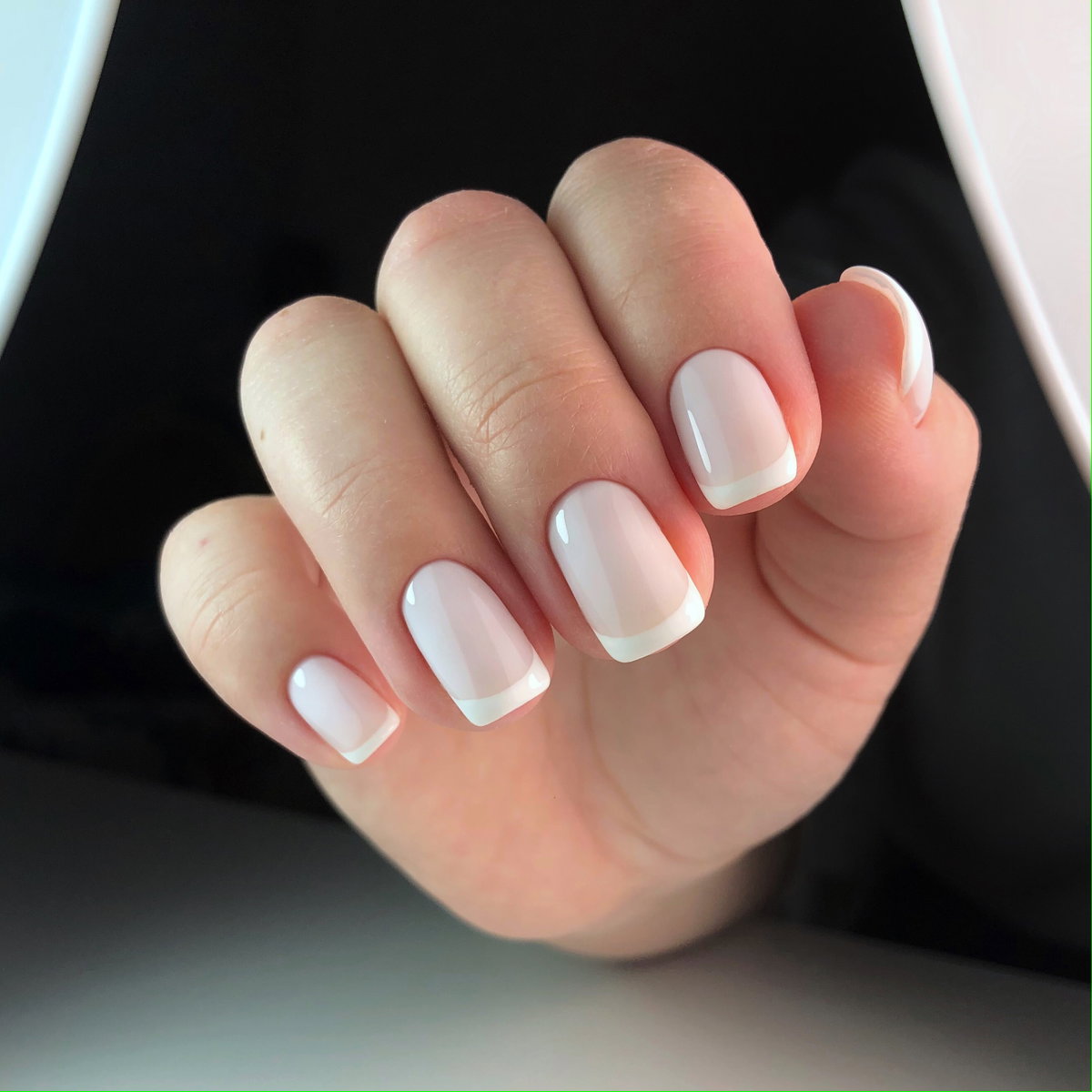 Glazed Vanilla French Nails