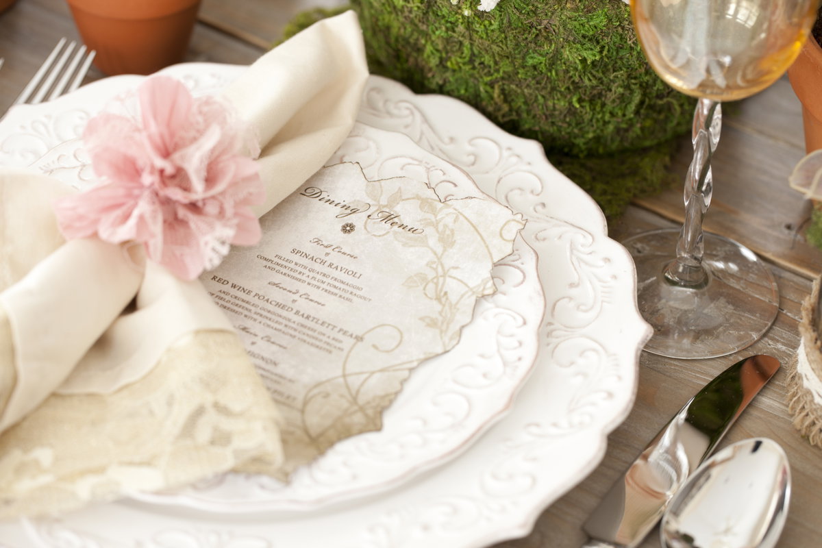 Menükarte Hochzeit