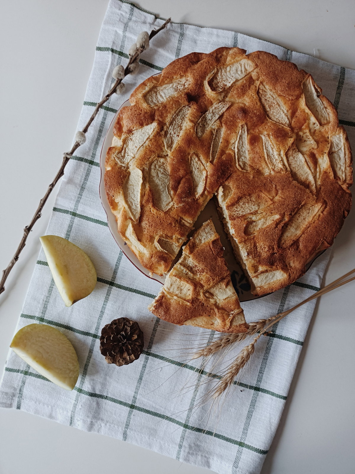 Zuckerfreier Apfelkuchen