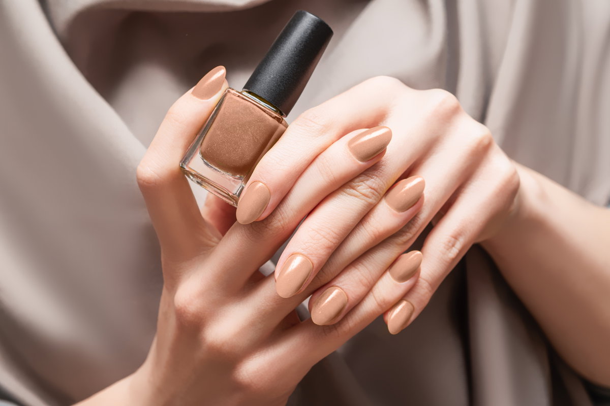 Chocolate Milk Nails