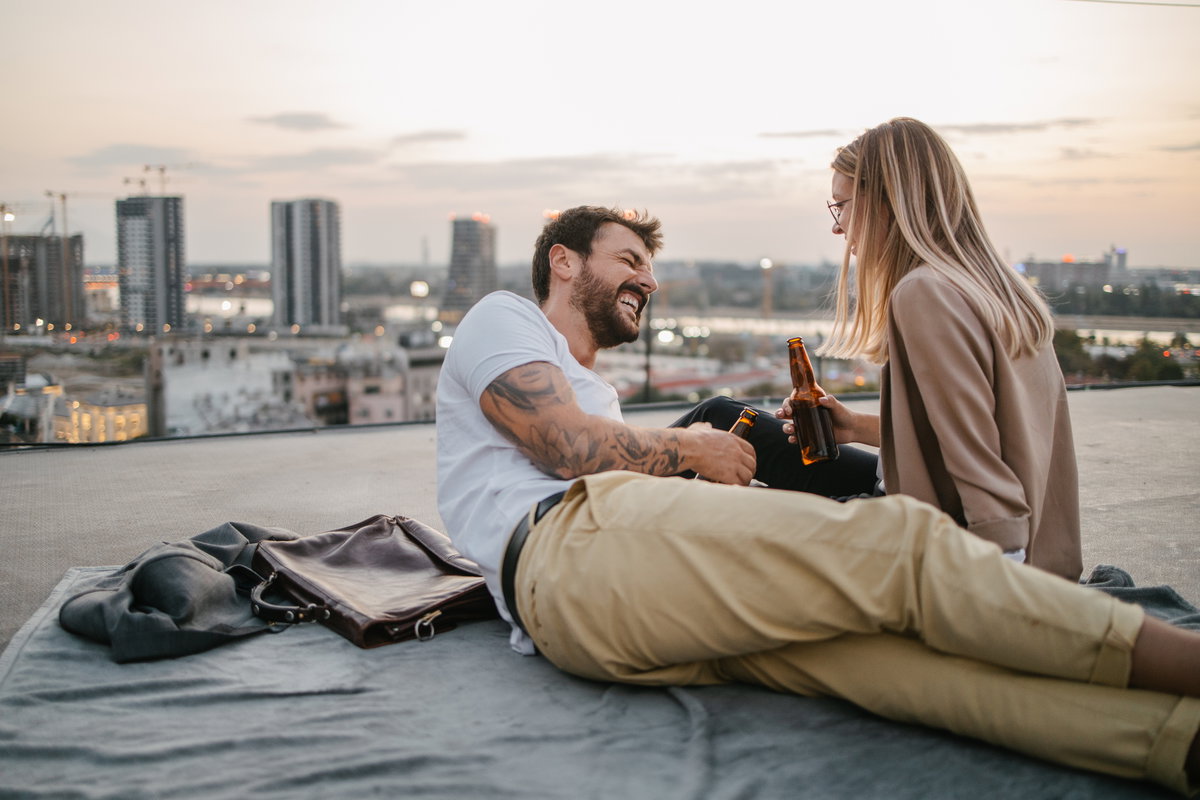 Paar bei einem Date
