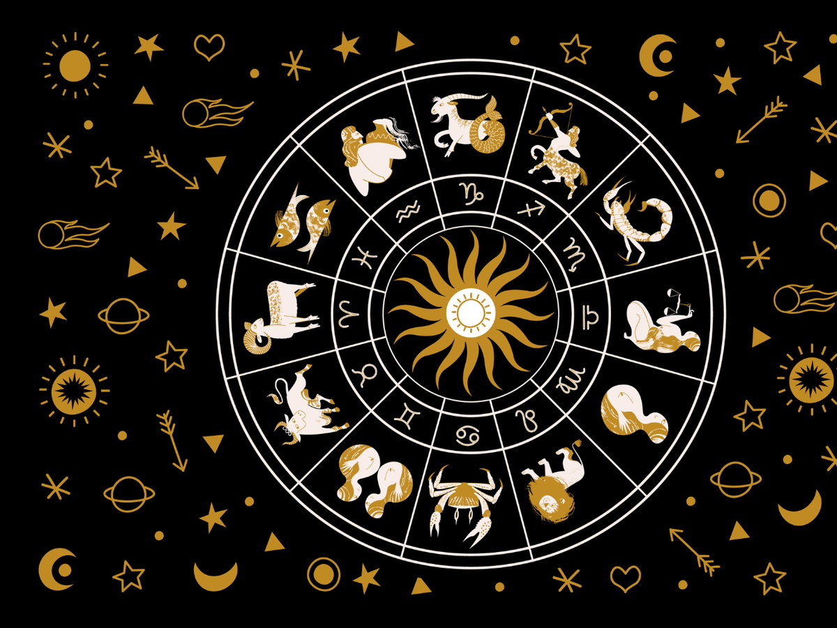 Horoskop Bild Zeichnung Sternzeichen