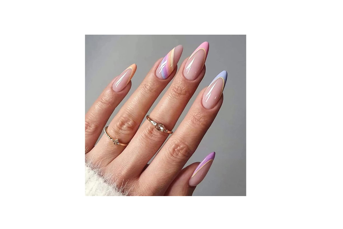 Press-on Nails Rainbow