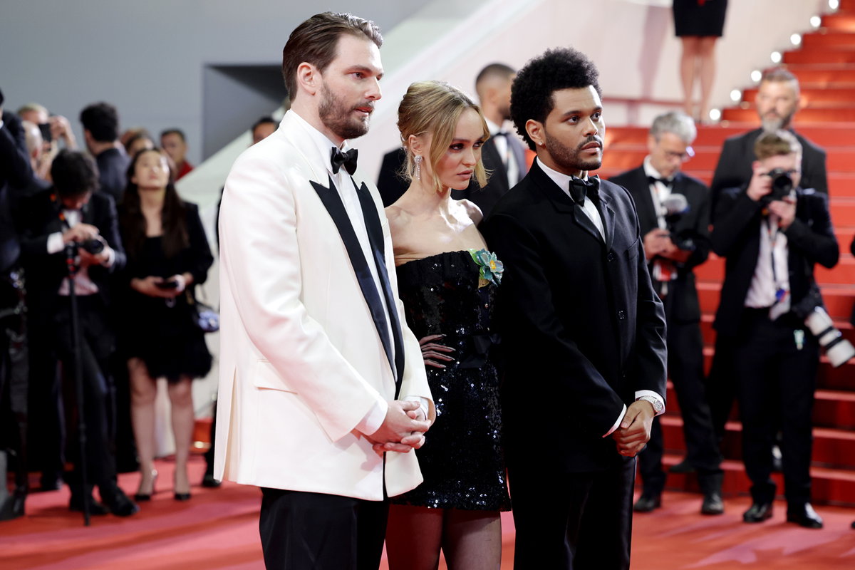 Sam Levinson, Lily-Rose Depp und Abel “The Weeknd” Tesfaye in Cannes Filmfestspiele The Idol