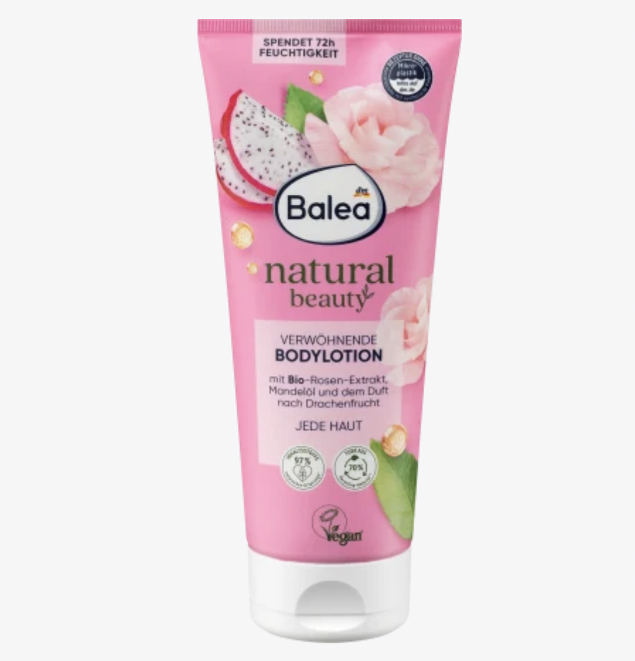 Bodylotion Natural Beauty Rose & Drachenfrucht für jeden Hauttypen von Balea über DM, ca. 2 Euro