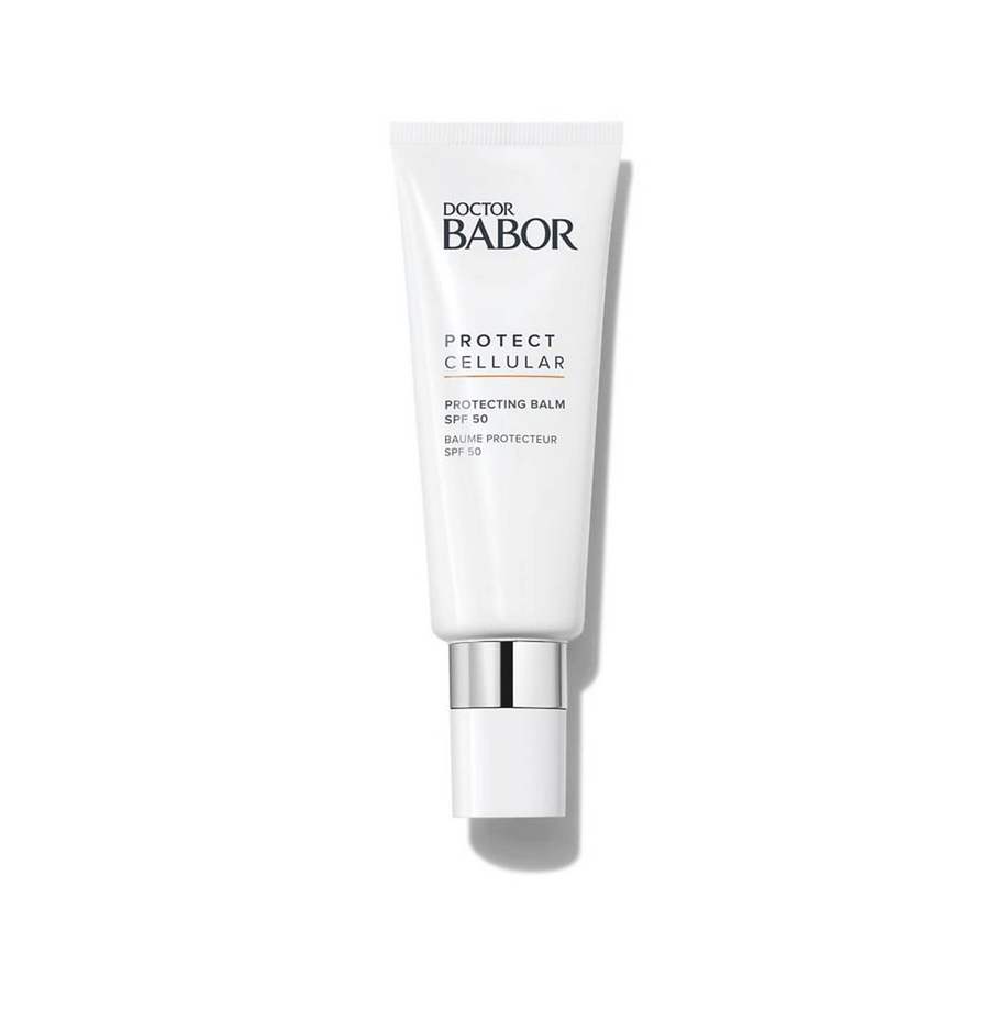 DOCTOR BABOR Sonnencreme LSF 50 für das Gesicht, Schnell einziehender & nicht klebender Sonnenschutz-Balsam mit Panthenol, Protecting Balm