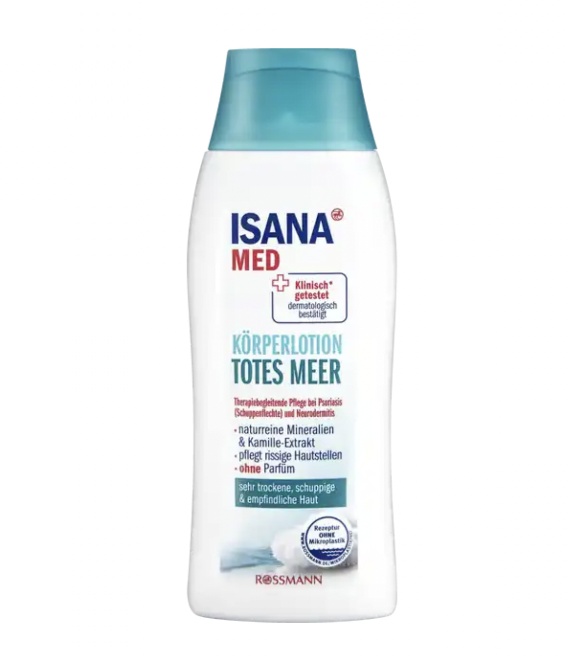 Dann darfst du die Körperlotion Totes Meer von ISANA Med auf keinen Fall verpassen. Bei Rossmann gibt es die Bodylotion für knapp zwei Euro.