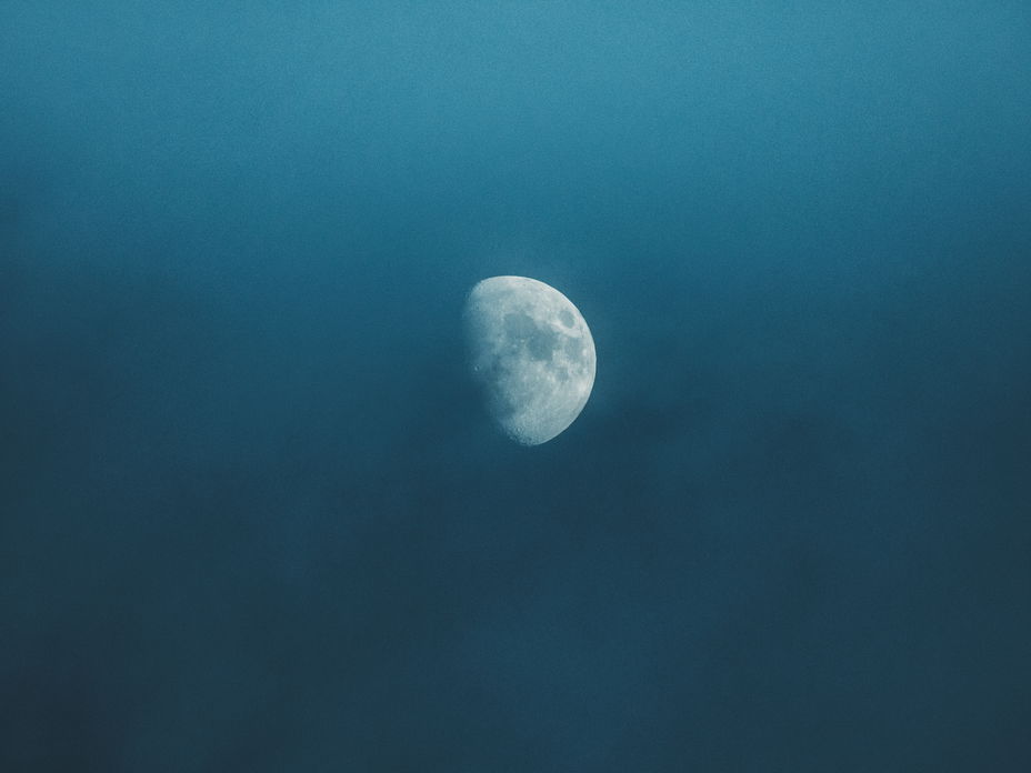 Mond am Himmel
