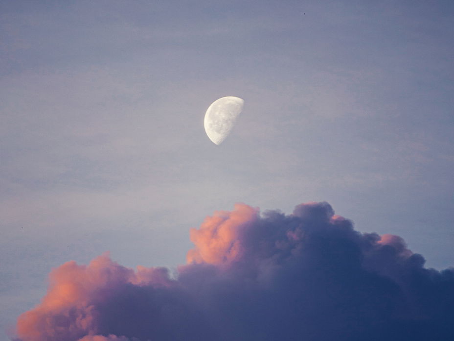 Mond am Himmel