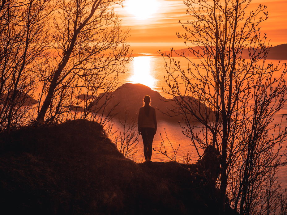 Sonnenuntergang Frau