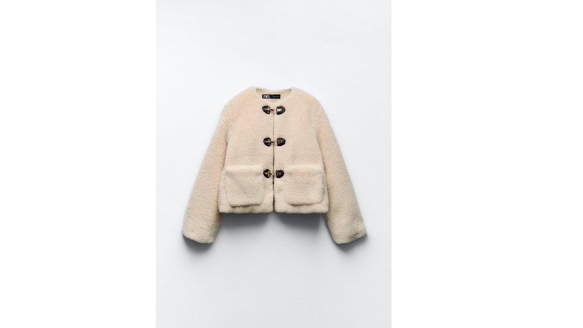 Fake Fur Jacke Zara