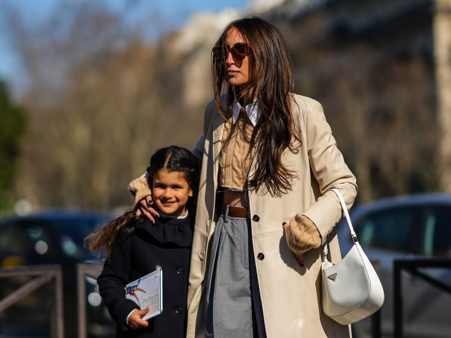 Mutter und Tochter Streetstyle