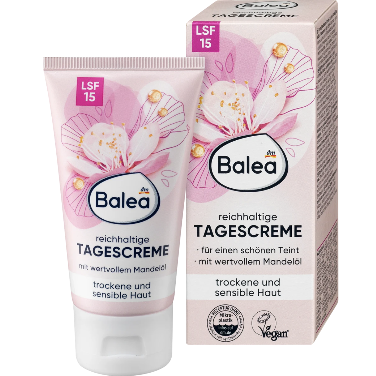 Gesichtscreme reichhaltig mit LSF 15 von Balea , ca. 2 Euro
