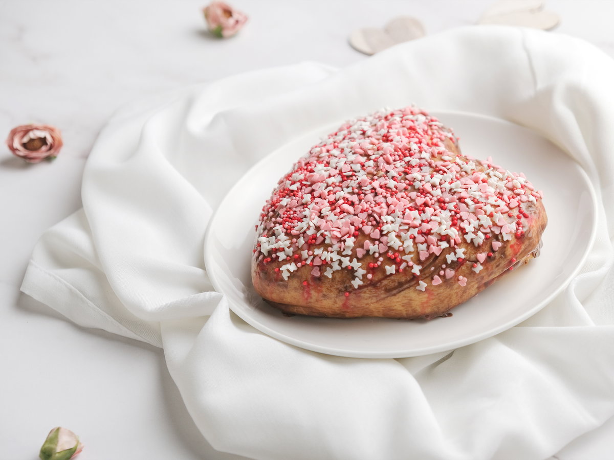 Kuchen in Herzform
