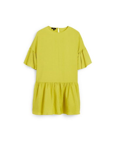 Minikleid in Limettengrün