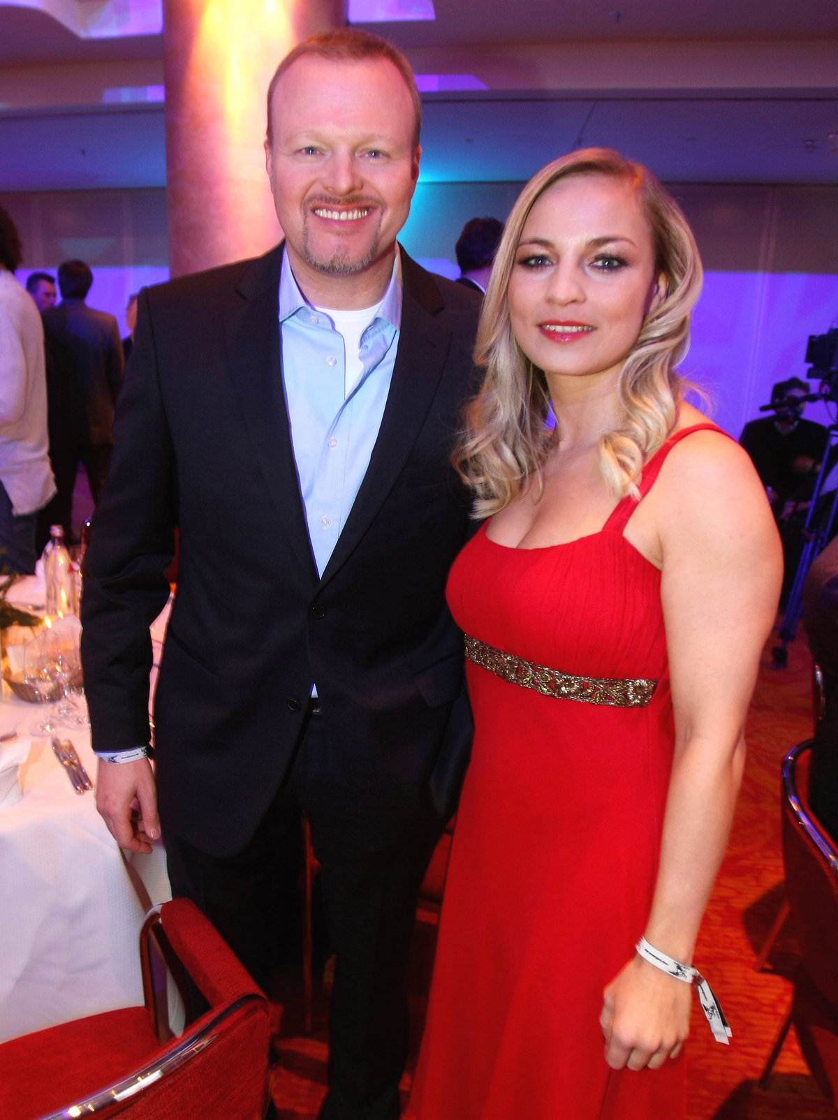 Stefan Raab und Regina Halmich