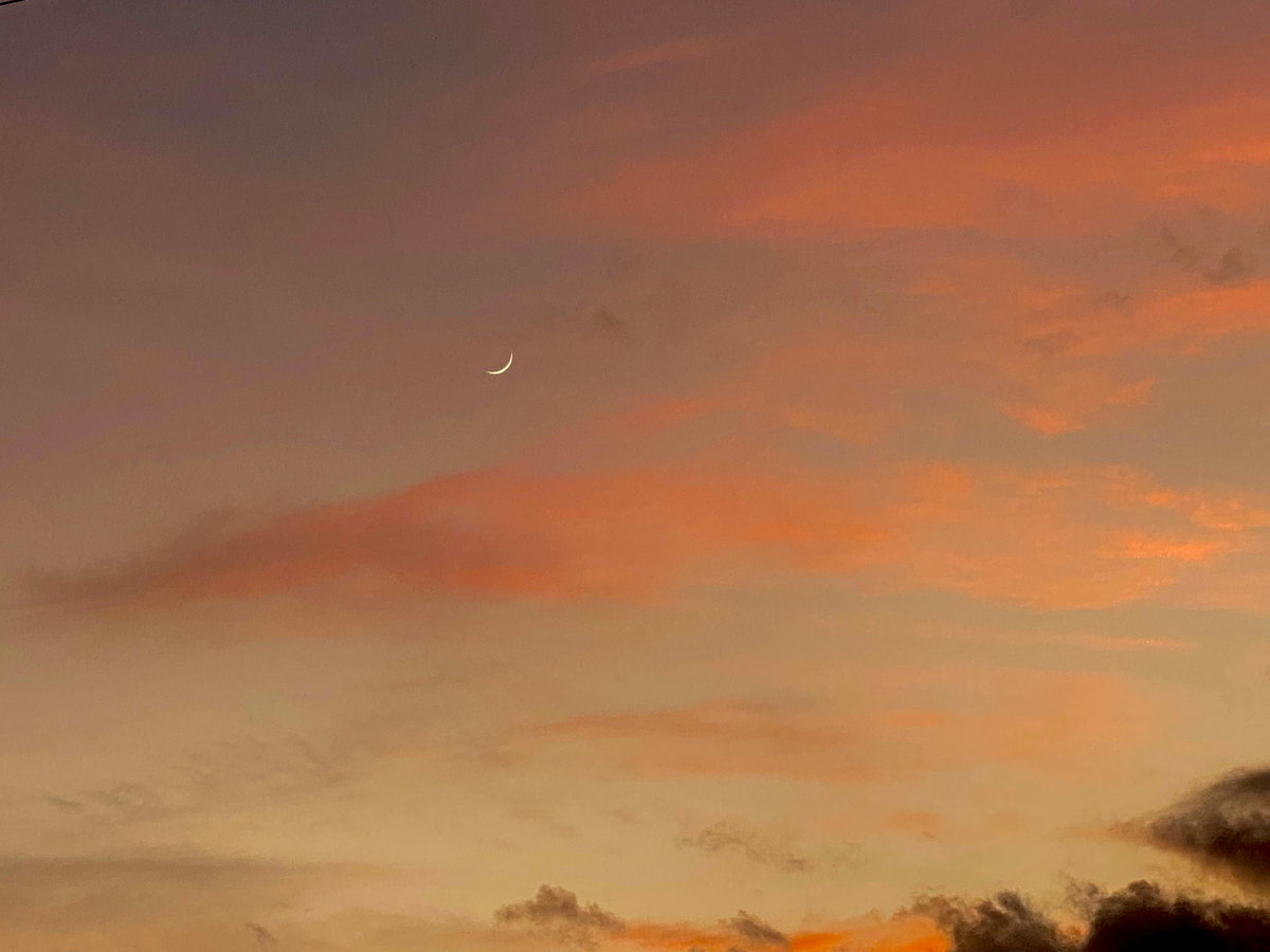 Mond am Himmel