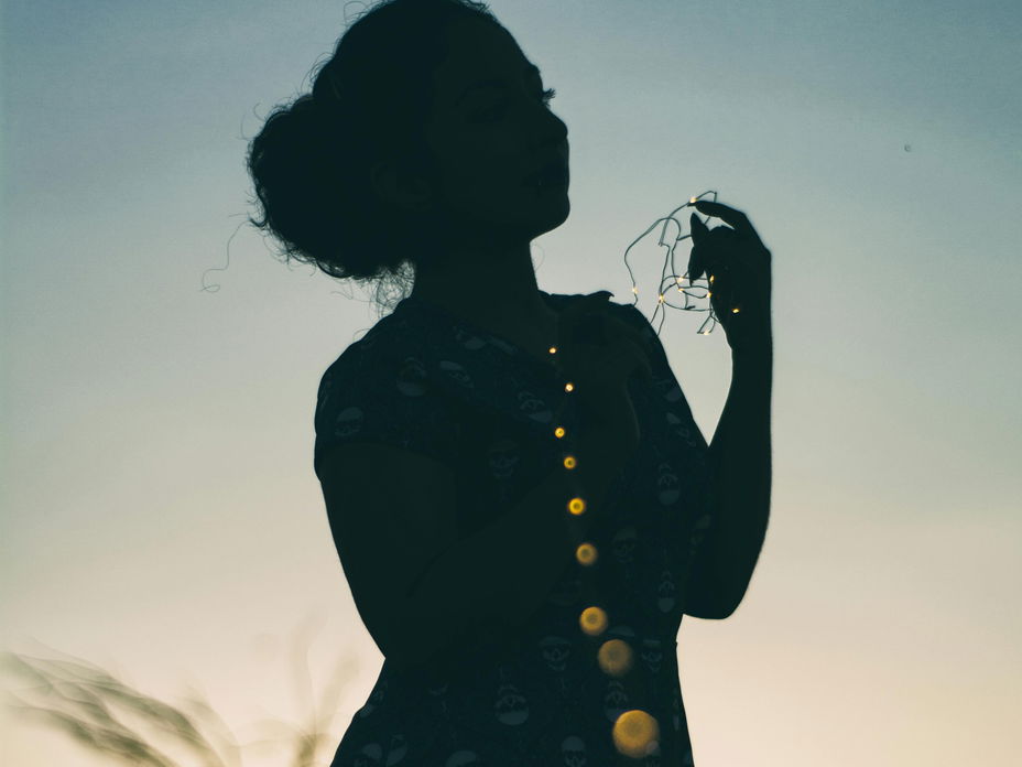 Silhouette einer Frau