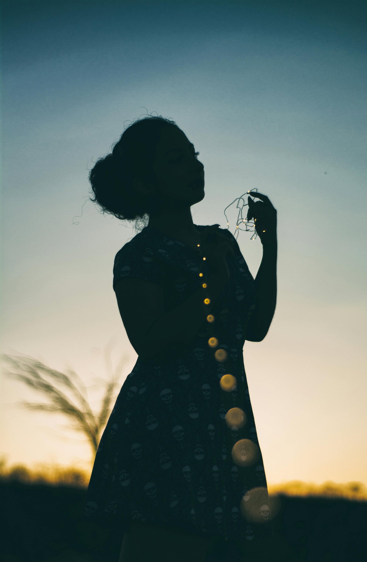 Silhouette einer Frau