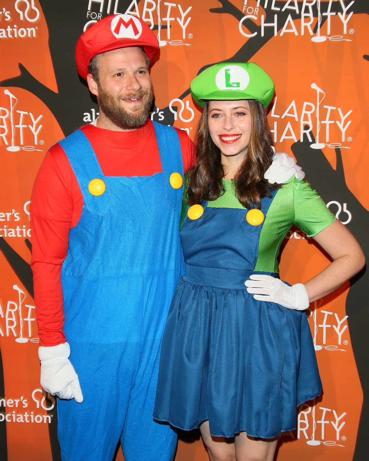 Seth Rogen und Lauren Miller im Partnerkostüm