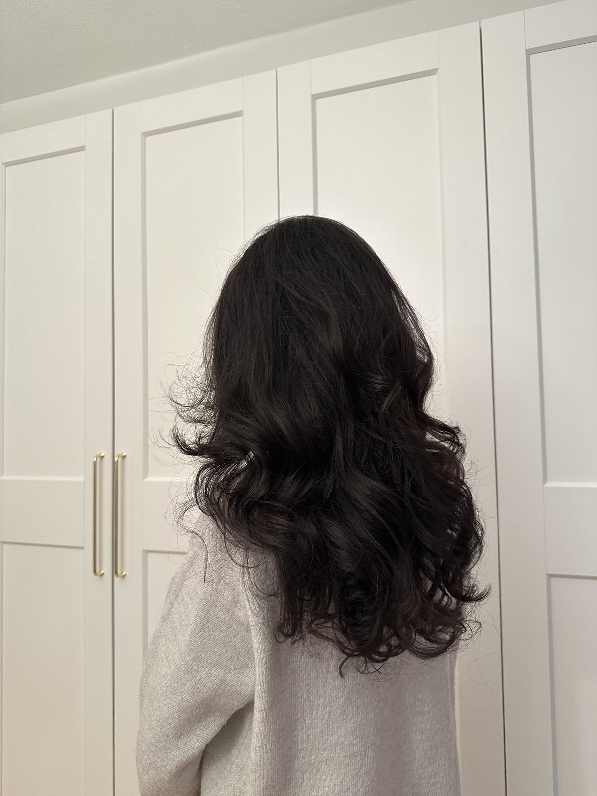 Lockige Haare