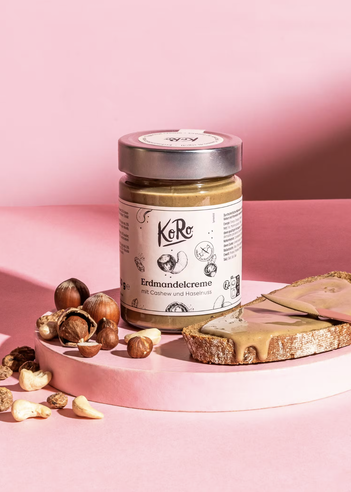 Erdmandelcreme mit Cashew und Haselnüssen von KoRo