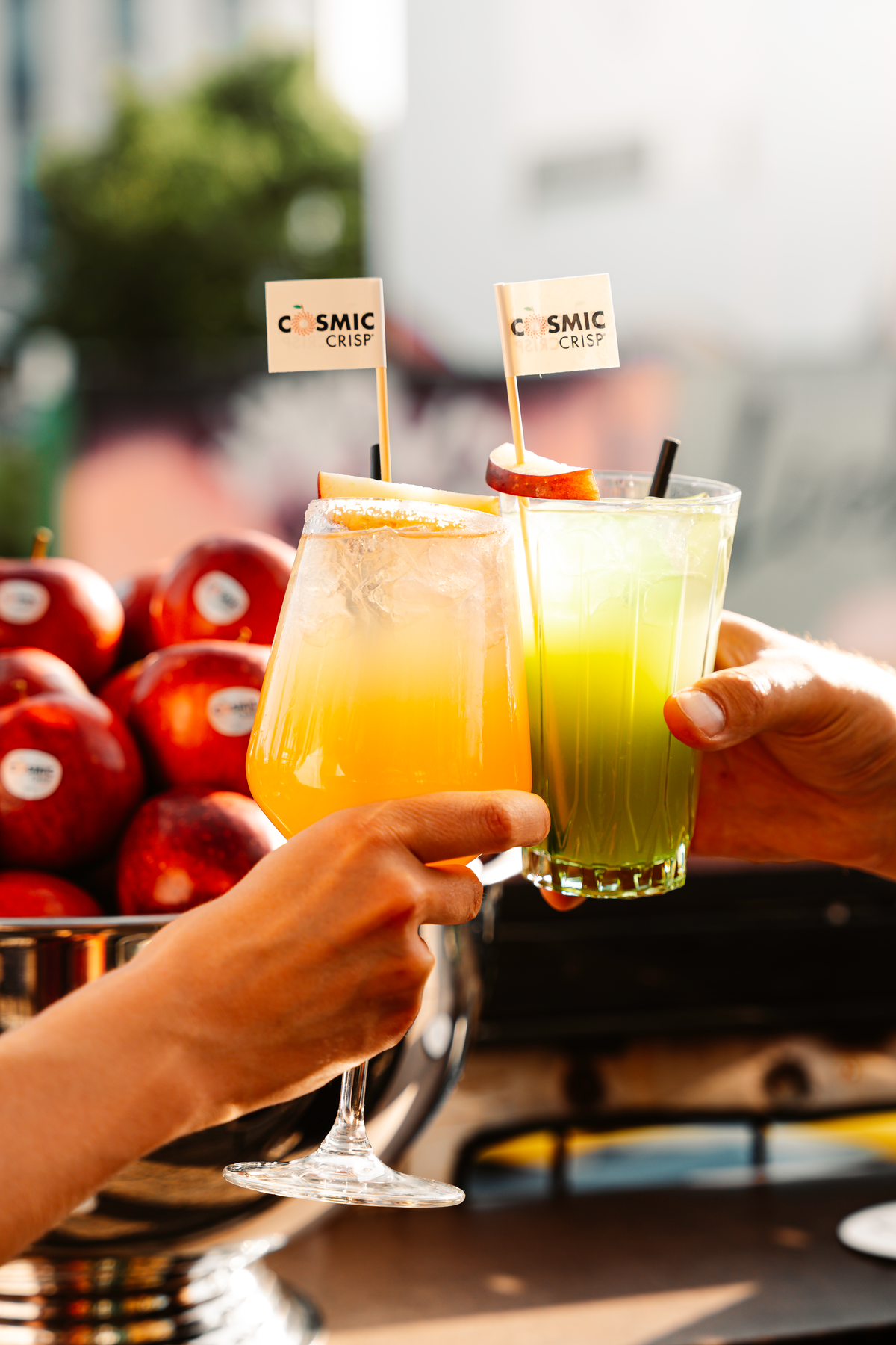 Aperitifs auf dem Cosmic Crisp Event in München