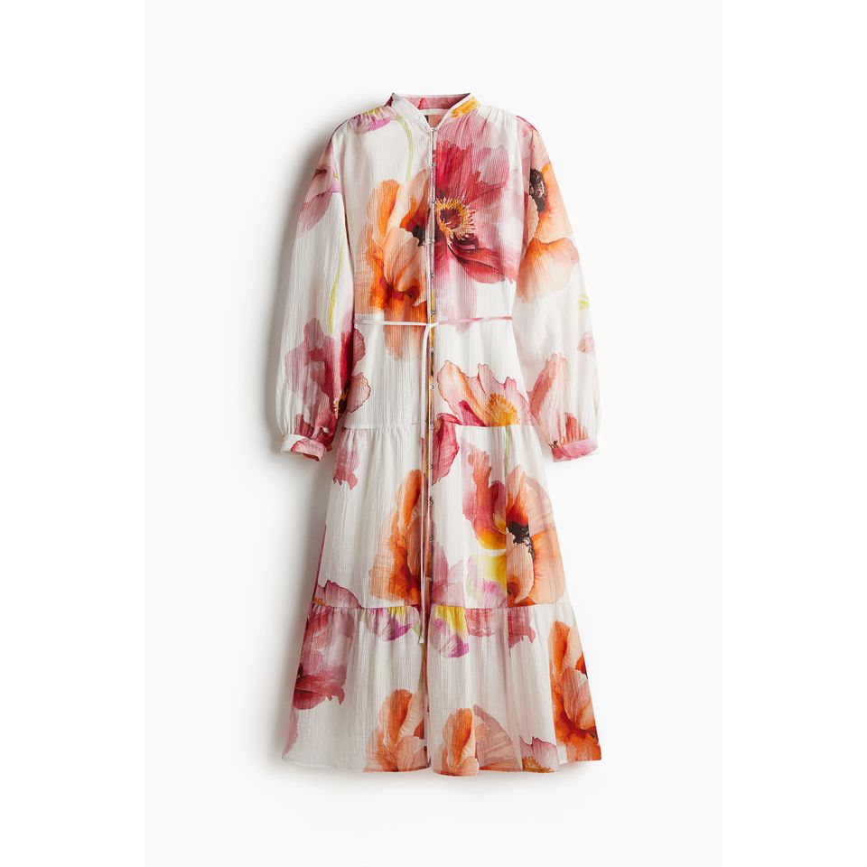 Oversized Kleid aus Crinklestoff