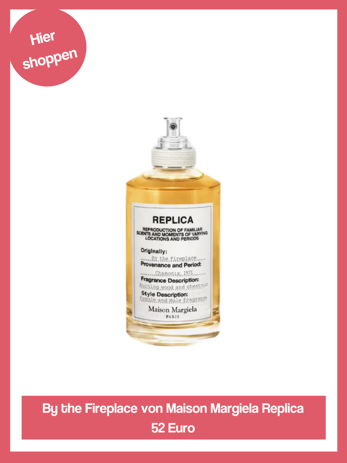 Flakon des By the Fireplaces von Maison Margiela Replica